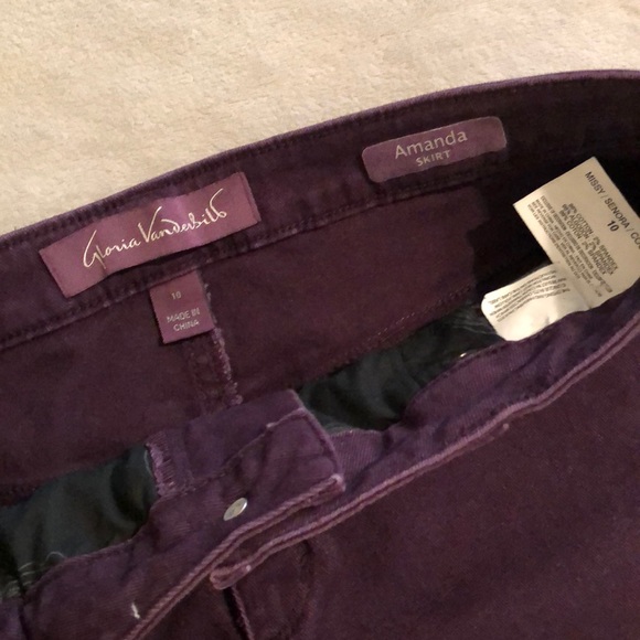 Purple denim skirt - Picture 6 of 6